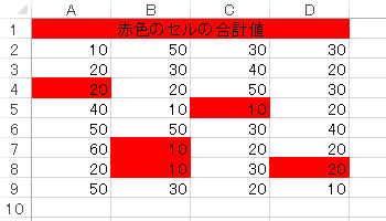 Excel Vba 同じ色のセル値の合計 集計方法 カウント テクニック